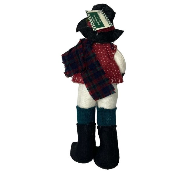 𝅺vintage‎ 1980s 12" Felt Snowman Doll NWT #LGSNS-6 - Picture 2 of 4